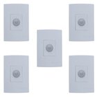 Kit Sensor De Presença | Embutir Sem Chave | Lente 180º | 6 F